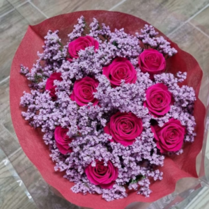 זר פרחים קסם הורד הסגול