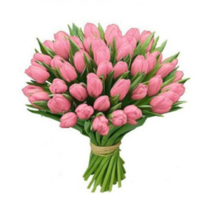 זר טוליפים ורודים